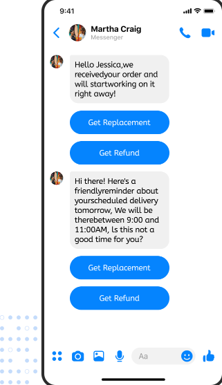whatsapp scenarios mockup