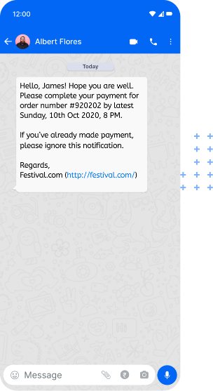 whatsapp scenarios mockup