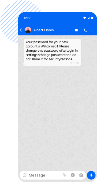 whatsapp scenarios mockup